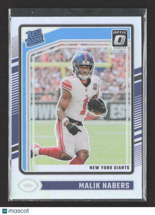 2024 Panini Donruss Optic - Rated Rookie Malik Nabers #271 Holo Prizm (RC)