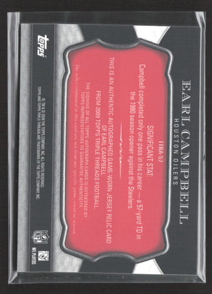 2009 Topps Triple Threads Auto Relics Earl Campbell #TTRA-57 /25 MVP ROY