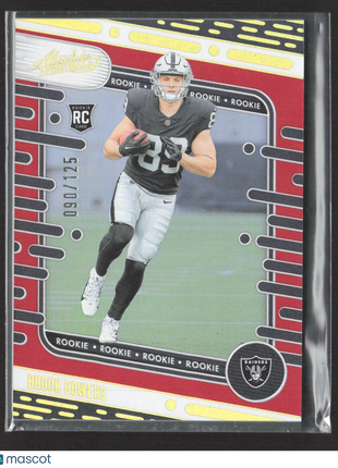 2024 Panini Absolute - Rookies Brock Bowers #113 Red Spectrum /125 (RC)