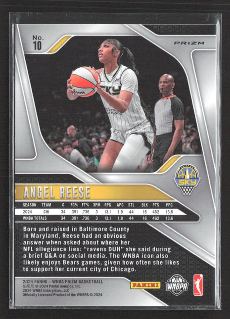 2024 Panini Prizm WNBA - Angel Reese #10 Silver Prizm (RC)