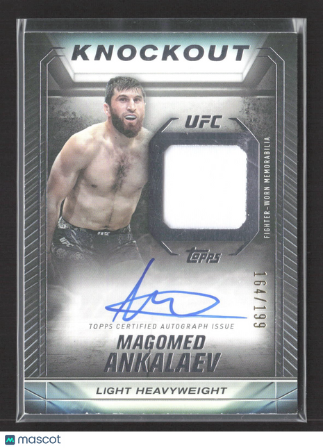 2024 Topps UFC Knockout Magomed Ankalaev relic Auto /199 #KAR-MAV