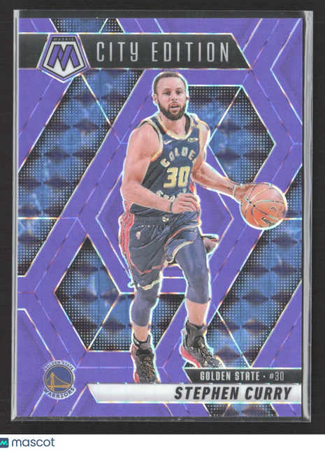 2024-25 Panini Mosaic Stephen Curry #272 Fluorescent Purple Mosaic Prizm /249