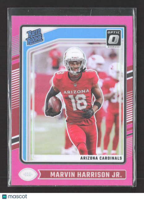2024 Panini Optic Marvin Harrison Jr Rated Rookie Pink Holo #276