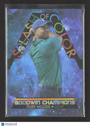 2022 UD Goodwin Champions Splash of Color Tiger Woods #SCP20 /199