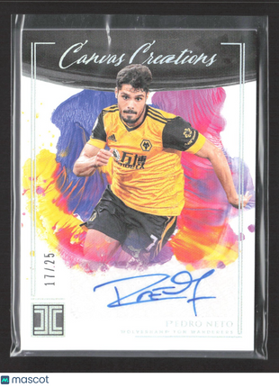 2020-21 Panini Impeccable Canvas Creations Pedro Neto Auto /25 #CC-PN