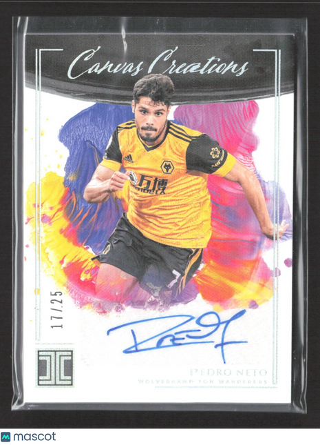 2020-21 Panini Impeccable Canvas Creations Pedro Neto Auto /25 #CC-PN