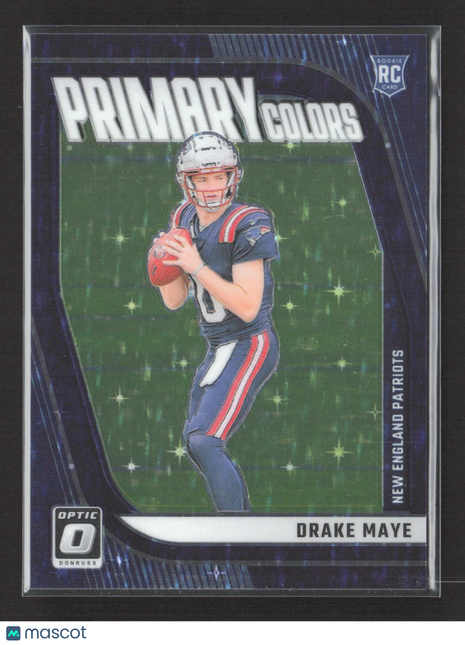 2024 Panini Optic Primary Colors Drake Maye #3 Purple Stars /25 Rc