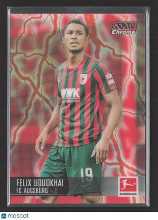 2021-22 Topps Stadium Chrome Felix Uduokhai Red Orange Electric /4 #1