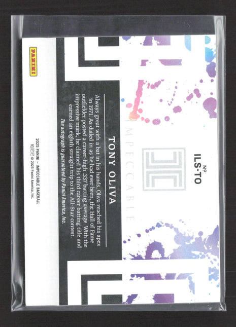 2025 Panini Impeccable Tony Oliva Leaders Auto 1971 /71 #ILS-TO