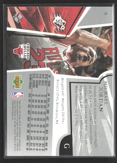 2003-04 SPx - Michael Jordan #9
