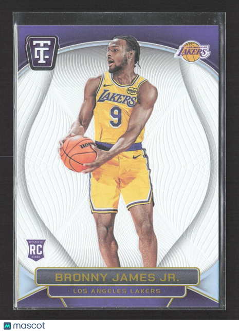 2024-25 Panini Totally Certified Rookies Bronny James #150 White Mirror (RC) /25