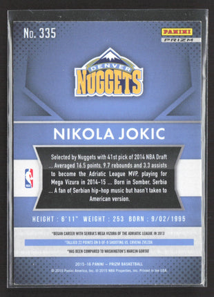 2015-16 Panini Prizm - Rookies Nikola Jokić #335 Red White & Blue Prizm (RC)