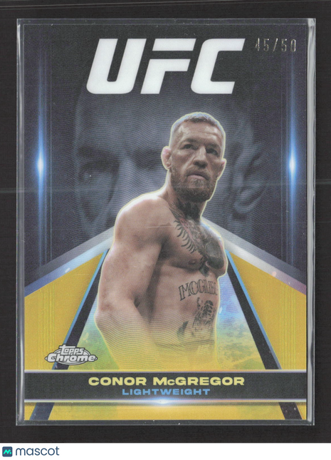 2024 Topps Chrome UFC - Supergiant Conor McGregor #SUG-8 Gold Refractor /50