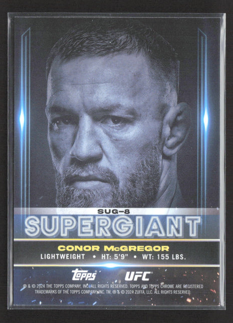 2024 Topps Chrome UFC - Supergiant Conor McGregor #SUG-8 Gold Refractor /50