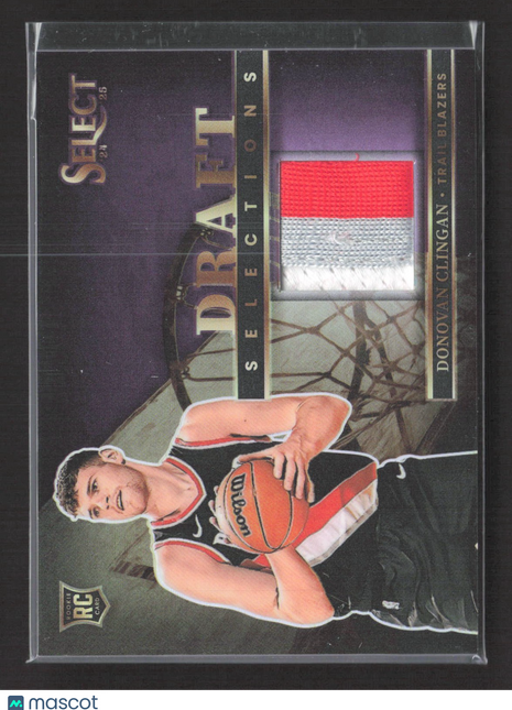 2024-25 Panini Select Draft Selections Donovan Clingan #DSM-CLI Purple Patch /99