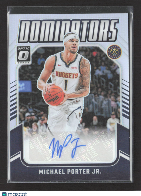 2024-25 Panini Optic Dominators Michael Porter Jr Silver Auto #DS-MPJ /99