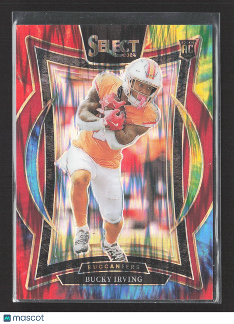 2024 Panini Select - Concourse Bucky Irving #4 Tie Dye Prizm Rc /25