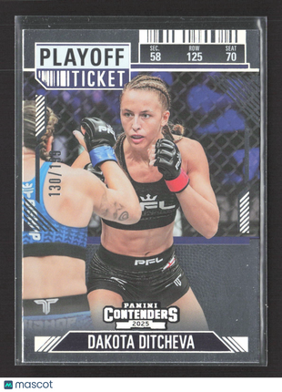 2025 Panini Contenders Playoff Ticket Dakota Ditcheva /199 #37