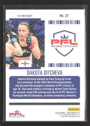 2025 Panini Contenders Playoff Ticket Dakota Ditcheva /199 #37