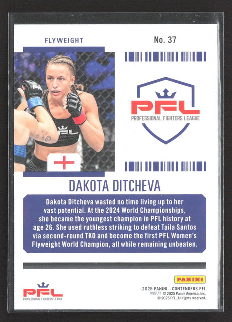 2025 Panini Contenders Playoff Ticket Dakota Ditcheva /199 #37