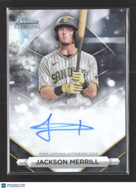 2023 Bowman Sterling - Prospect Autographs Jackson Merrill #PA-JML Auto