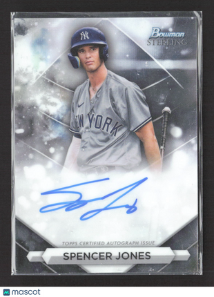 2023 Bowman Sterling - Prospect Autographs Spencer Jones #PA-SJ Rc Auto