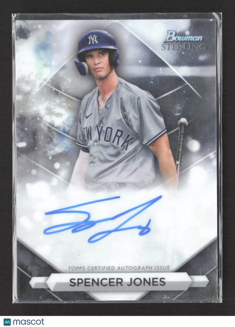 2023 Bowman Sterling - Prospect Autographs Spencer Jones #PA-SJ Rc Auto