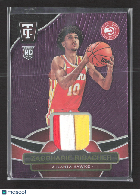 2024-25 Panini Totally Certified Zaccharie Risacher #TCM-ZCR Purple /99 Patch