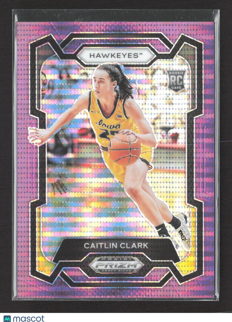 2024 Panini Prizm Draft Picks - Caitlin Clark #57 Purple Pulsar Rc /55