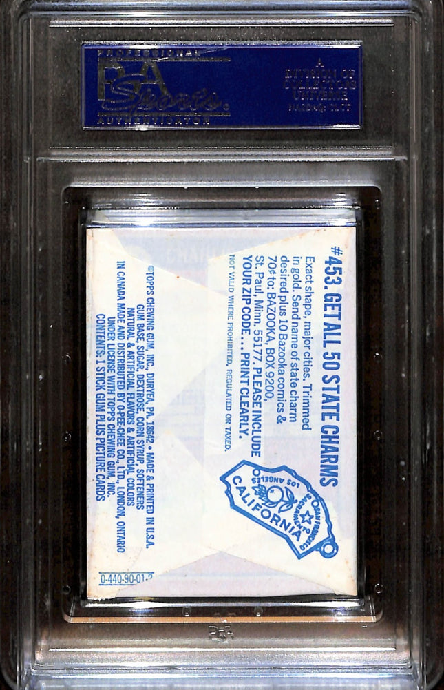 1973 Topps Football Wax Pack in 1972 Wrapper Psa 6