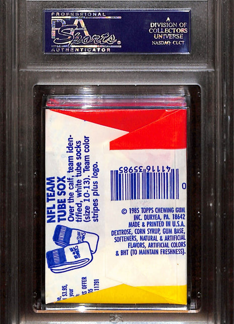 1985 Topps Football Wax Pack Psa 8