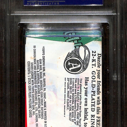 1970 Topps Football Wax Pack Psa 8