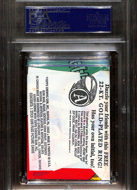 1970 Topps Football Wax Pack Psa 8