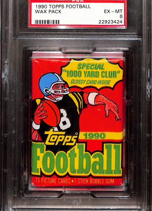 1990 Topps Football Wax Pack Psa 6