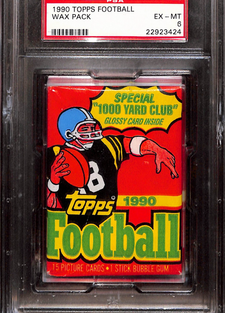 1990 Topps Football Wax Pack Psa 6