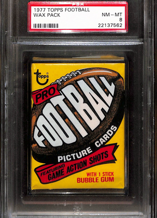 1977 Topps Football Wax Pack Psa 8