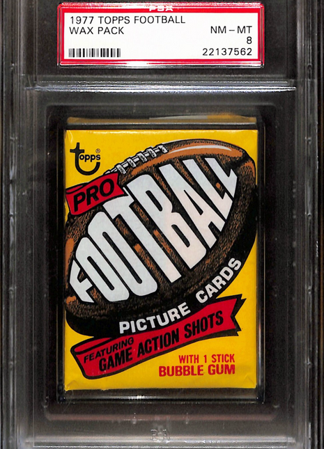 1977 Topps Football Wax Pack Psa 8