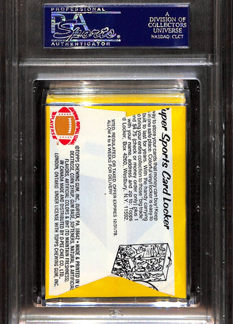 1977 Topps Football Wax Pack Psa 8