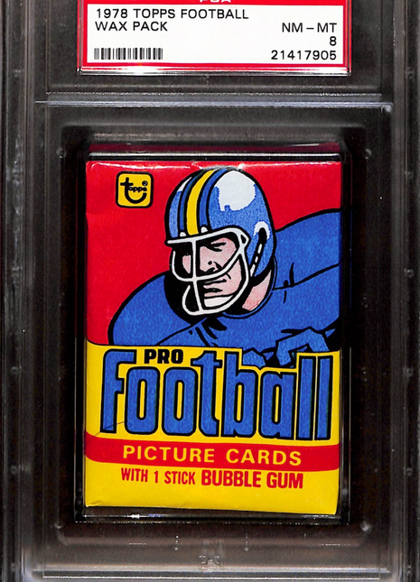 1978 Topps Football Wax Pack Psa 8