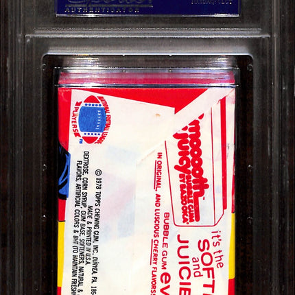 1978 Topps Football Wax Pack Psa 8