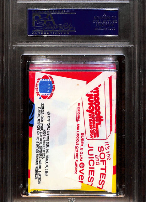 1978 Topps Football Wax Pack Psa 8