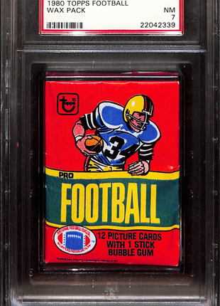 1980 Topps Football Wax Pack Psa 7