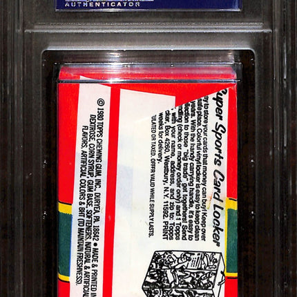 1980 Topps Football Wax Pack Psa 7