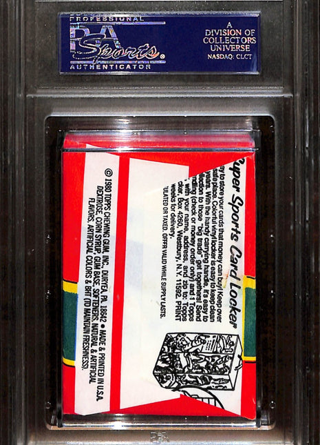 1980 Topps Football Wax Pack Psa 7