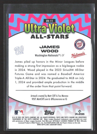 2025 Topps Chrome James Wood Ultra Violet #UV-11 Rc
