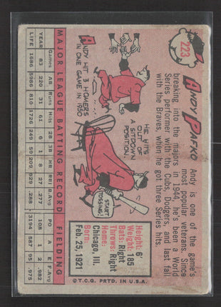 1958 Topps - Andy Pafko #223
