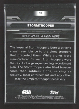 Star Wars Topps Chrome Stormtooper Pink Refractor /10 #68