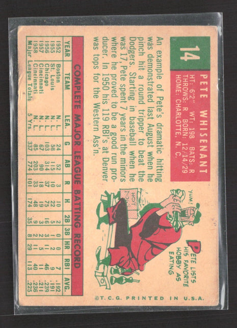 1959 Topps - Pete Whisenant #14