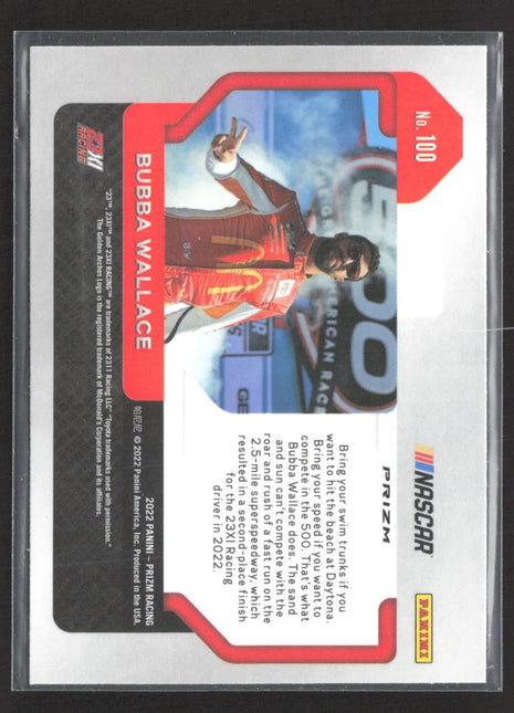 2022 Panini Prizm - Horizontal Bubba Wallace #100 Reactive Orange Prizm
