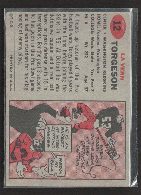 1957 Topps - LaVern Torgeson #12 (RC)